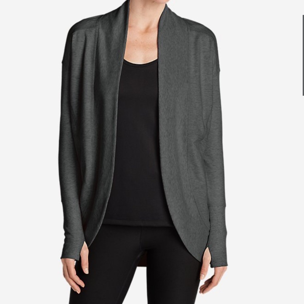 NWT Eddie Bauer Camp Fleece Wrap Cardigan S